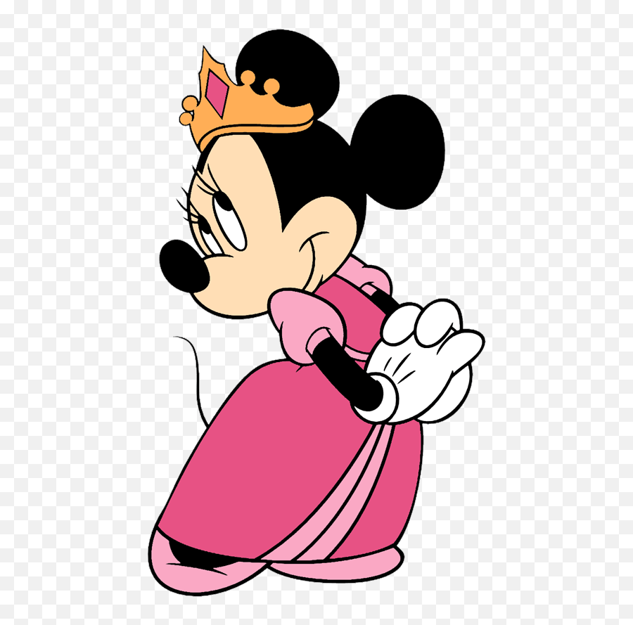 Minnie Mouse Clipart Friend 13 - Pink Cute Minnie Mouse Emoji,Minnie Mouse Clipart Black And White
