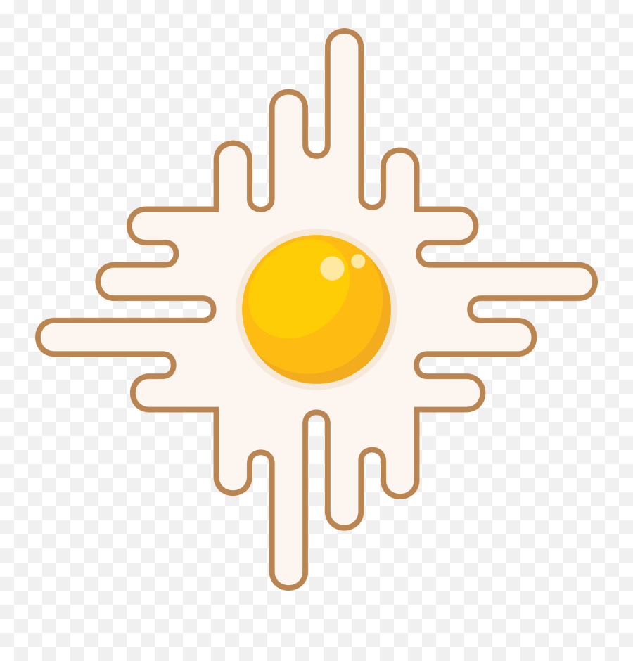 Fried Egg Clipart - Dot Emoji,Egg Clipart