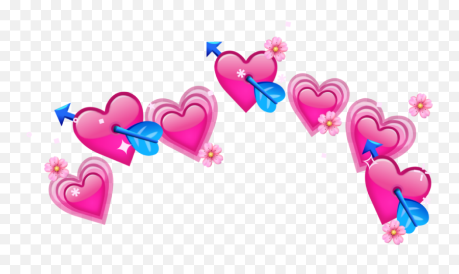 Aesthetic Emojis Png - Iphone Heart Crown Emoji,Pink Heart Transparent Background