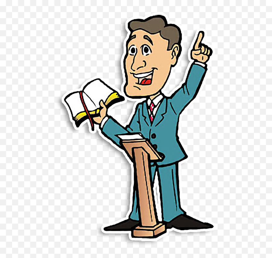 Pastor Preacher Christian Church Pulpit - Clipart Pastor Preacher Church Pastor Emoji,Preacher Clipart