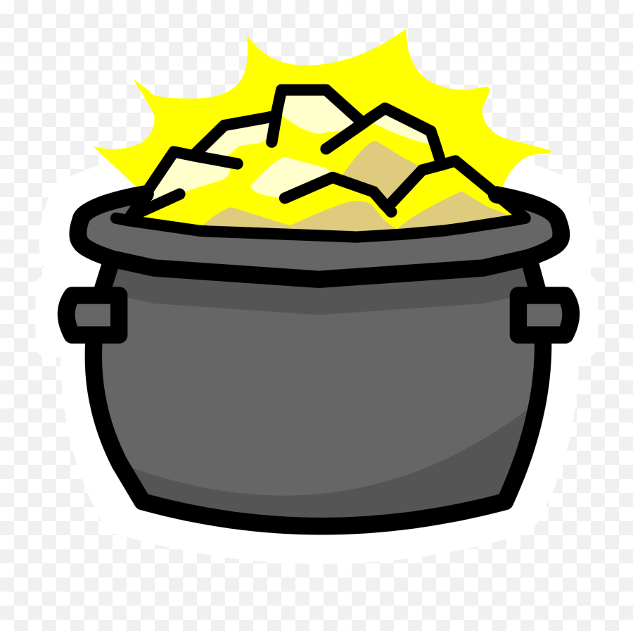 Pot O Gold Png Transparent Cartoon - Pot O Gold Club Penguin Emoji,Pot Of Gold Clipart