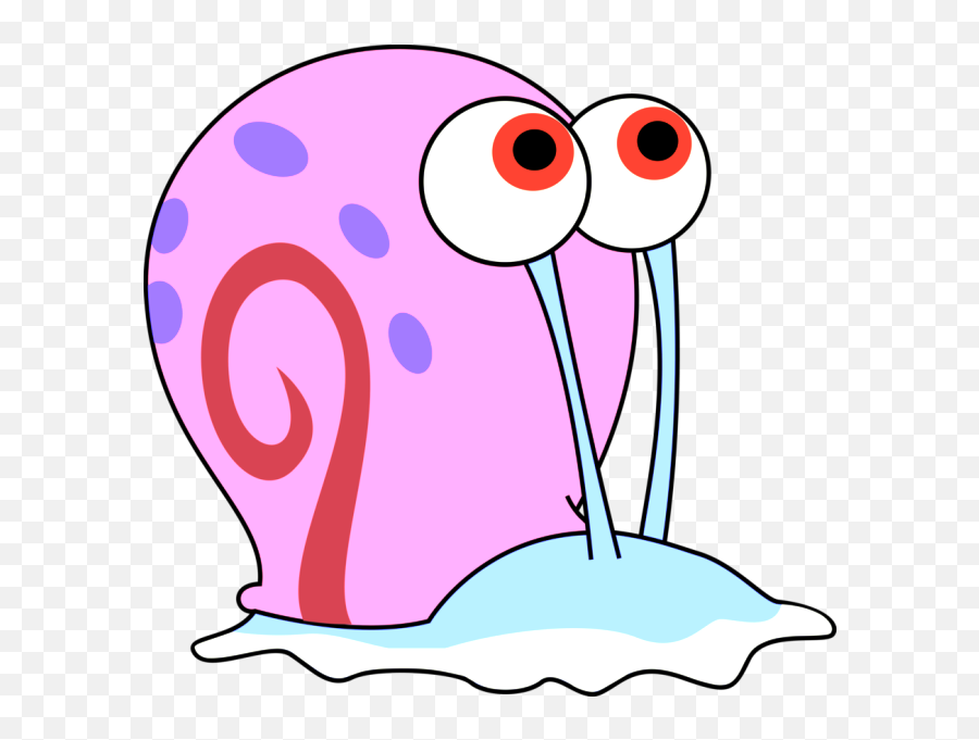 Clip Freeuse Download Snail Clipart Gary - Gary The Snail Cartoon Snail Transparent Png Emoji,Snail Clipart