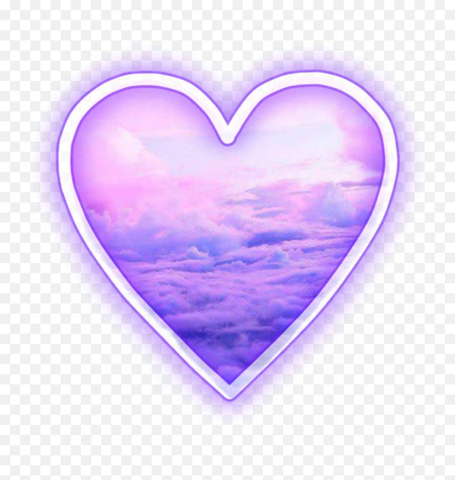 Download Heart Tumblr Clouds Purple Anime Png Heart Png Emoji,Transparent Anime Tumblr