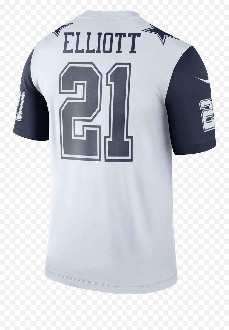 Nike Menu0027s E Elliot Dallas Cowboys Legend Color Rush Jersey Emoji,Dallas Cowboys Logo Black And White