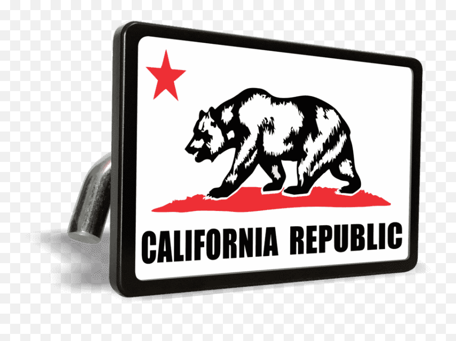 California State Flag - Tow Hitch Cover Emoji,California Flag Png