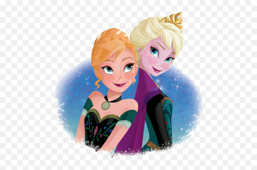 Clipart Anna Elsa - Anna And Elsa Princess Emoji,Elsa Clipart