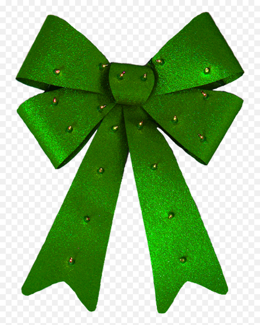 Green Christmas Bow Clip Art - Green Christmas Bows Png Emoji,Christmas Bow Clipart