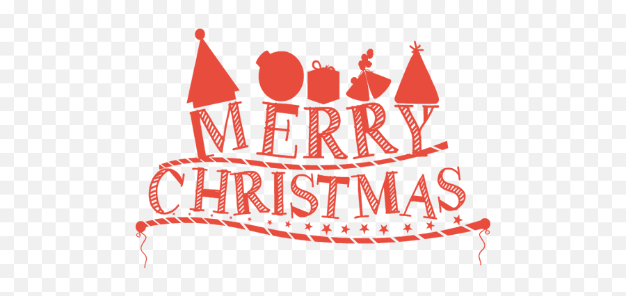 Merry Christmas Text Png Transparent Free Images - Merry Christmas And Happy New Year 2018 Png Emoji,Merry Christmas Png