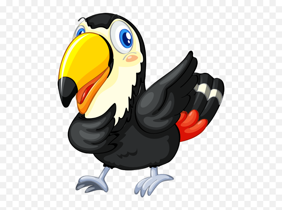 Cartoon Birds Cartoon Clip Art - Cartoon Toucan Transparent Background Emoji,Toucan Clipart