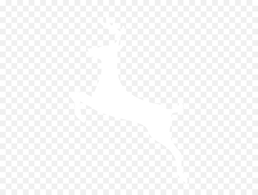 White Reindeer Clipart Png - Deer Outline Emoji,Reindeer Clipart