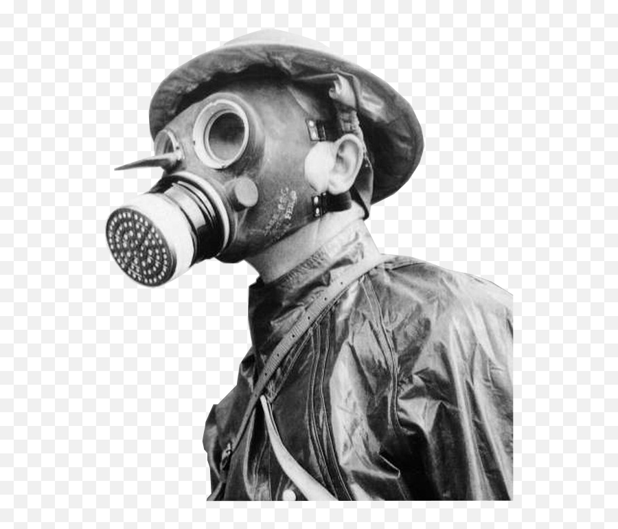 Download Hd Wwi Gas Mask - Man In Gas Mask Transparent Emoji,Gas Mask Png