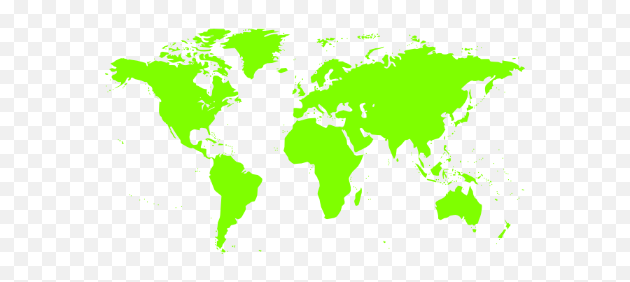 Map Clipart Green World - Clipart World Map Green Emoji,Map Clipart