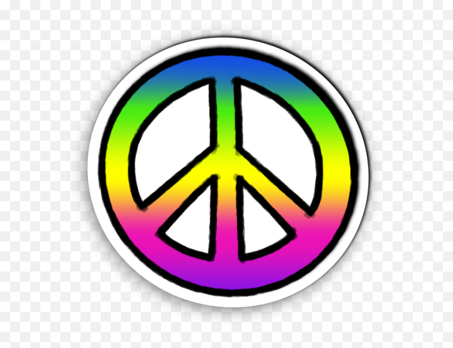 Tie Dye Peace Sign Sticker Clipart - Tie Dye Peace Sign Png Emoji,Tie Dye Clipart
