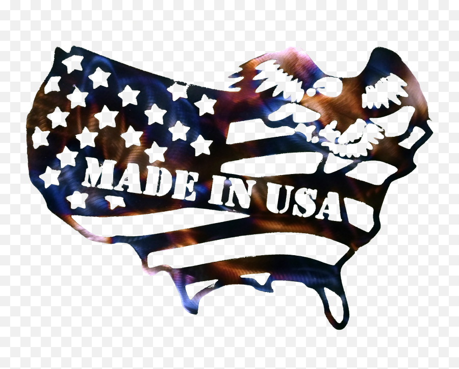 Download Flag - Metal Eagle Plasma Cutter Emoji,Made In Usa Png