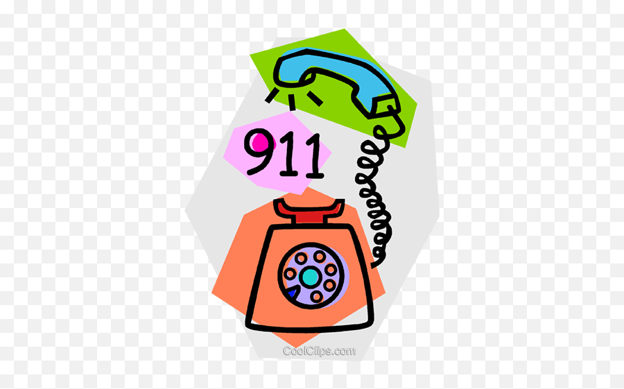 Emergency Services Royalty Free Vector - Corded Phone Emoji,Emergency Clipart