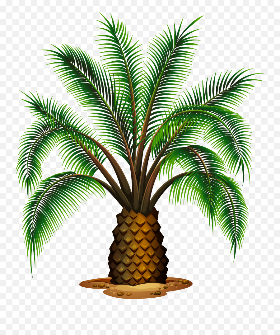 Download Palm Tree Clipart Pineapple - Transparent Oil Palm Tree Emoji,Palm Tree Clipart