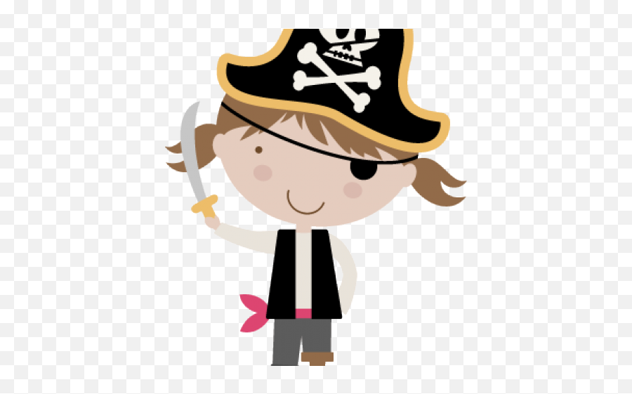 Clipart Wallpaper Blink - Pirate Girl Kid Clipart Costume Hat Emoji,Kid Clipart