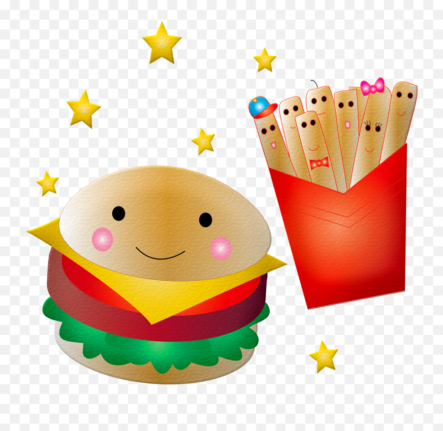 200 Free Hamburger U0026 Burger Illustrations - Pixabay Happy Emoji,French Fries Clipart Black And White