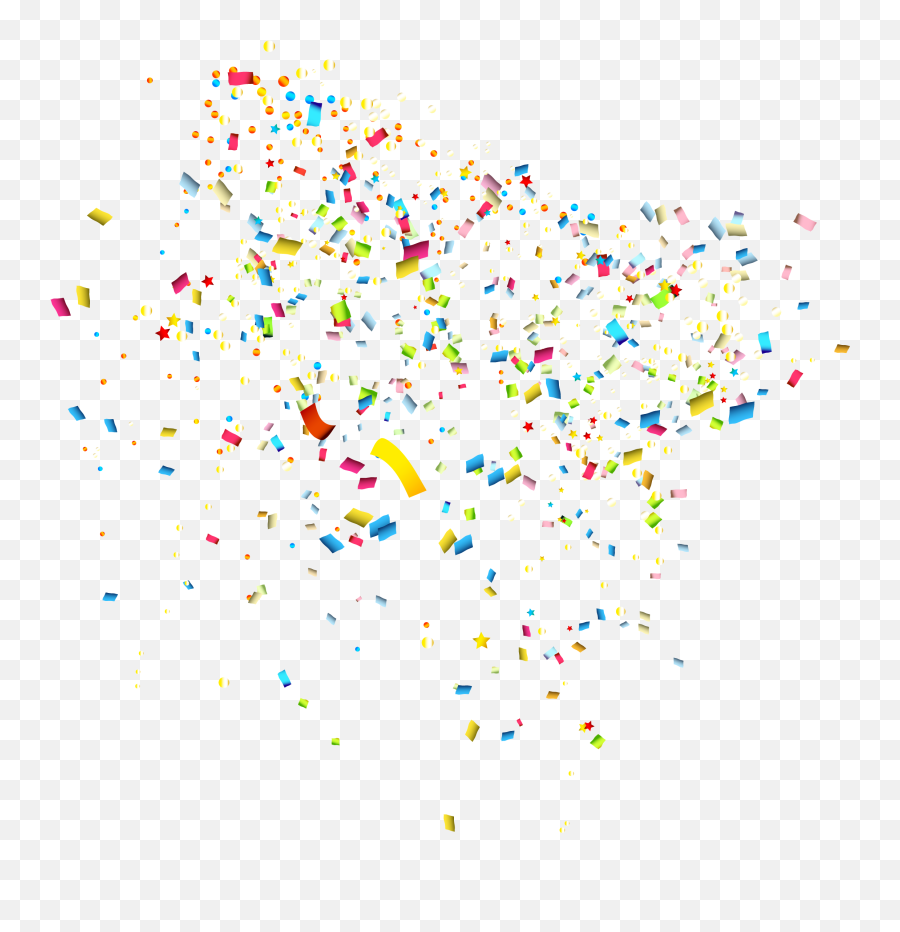 Paper Confetti - Transparent Colorful Confetti Png Emoji,Confetti Png