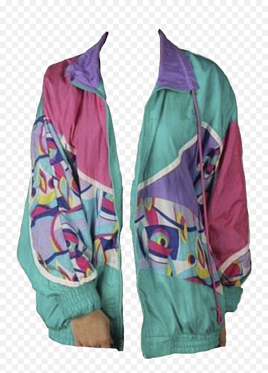 80s Vaguely Vaporwave Jacket Png Emoji,Jacket Png
