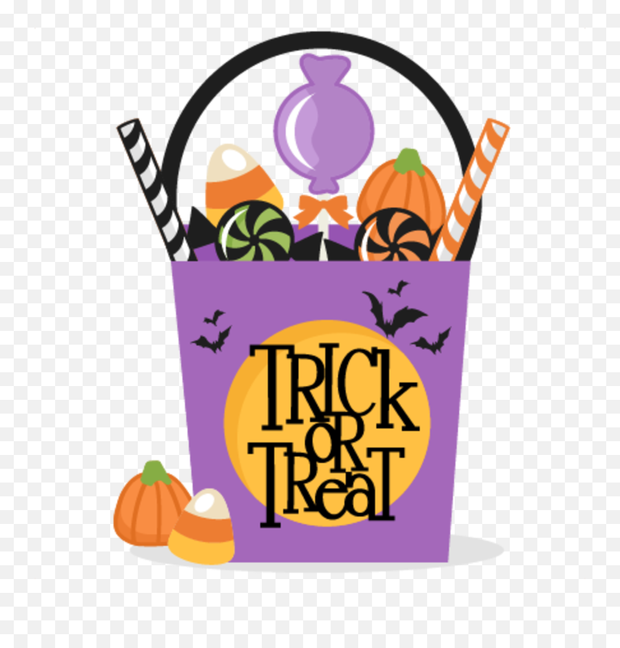 Halloween Candy Bag - Trick Or Treat Clip Art Emoji,Halloween Candy Clipart