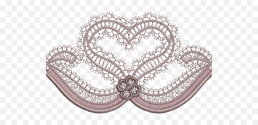 Embroidery Heart Border Embroidery Motif By Sue Box Emoji,Transparent Heart Border