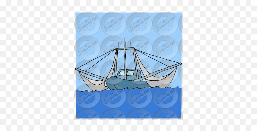 Shrimp Boat Picture For Classroom Therapy Use - Great Emoji,Fishing Boat Clipart
