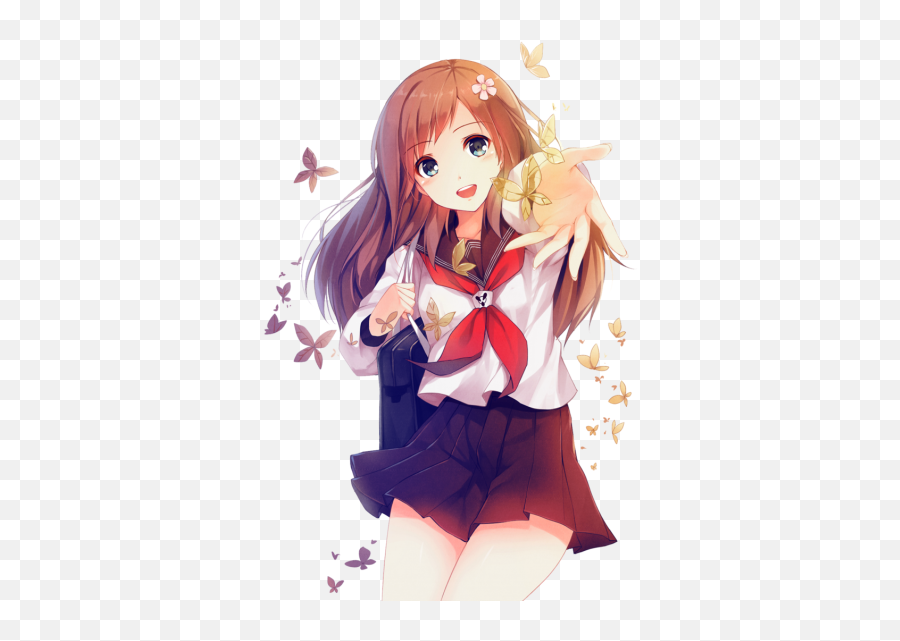 Anime Png Anime Transparent Background - Anime Girl Transparent Background Emoji,Anime Png