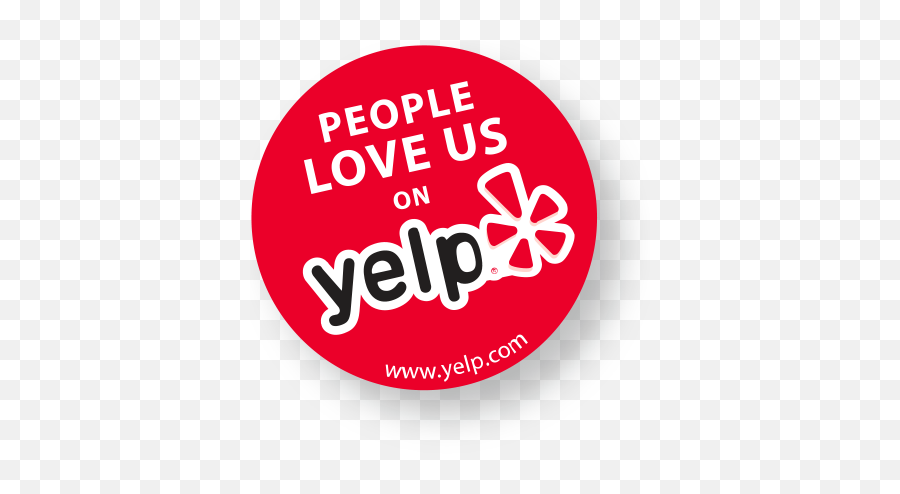 Love Us On Yelp Transparent - Yelp People Love Us Badge Emoji,Yelp Logo