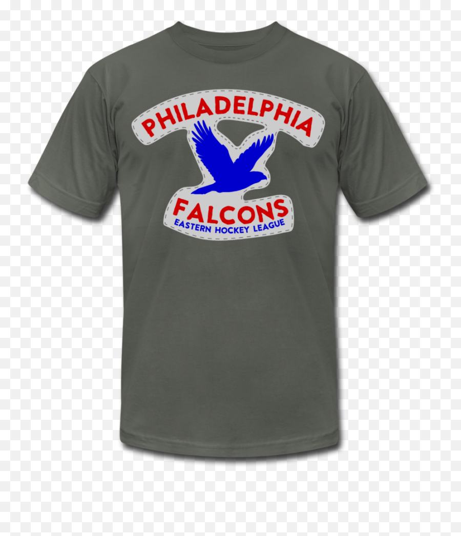 Philadelphia Falcons T - Shirt Premium Lightweight Emoji,Falcons Logo History