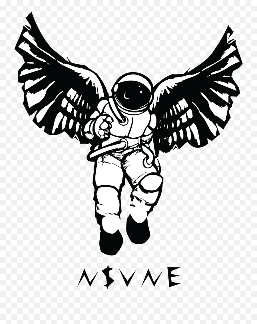 Download Space Suit Astronaut Sticker - Wing Clipart Woodcut San Michele Arcangelo Stilizzato Emoji,Wing Clipart