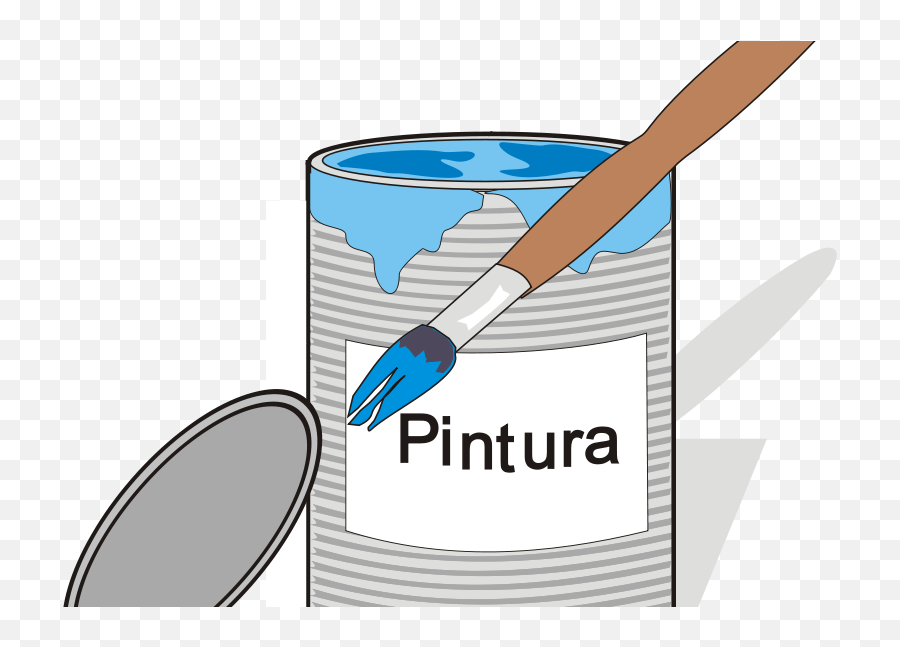 Free Clipart Paint Tin Can And Brush Aidiagre - Paintbrush Emoji,Paint Brush Clipart