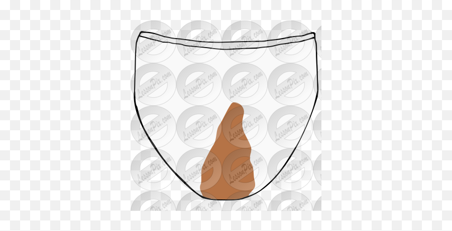 Dirty Underwear Picture For Classroom Therapy Use - Great Feces Emoji,Underwear Clipart