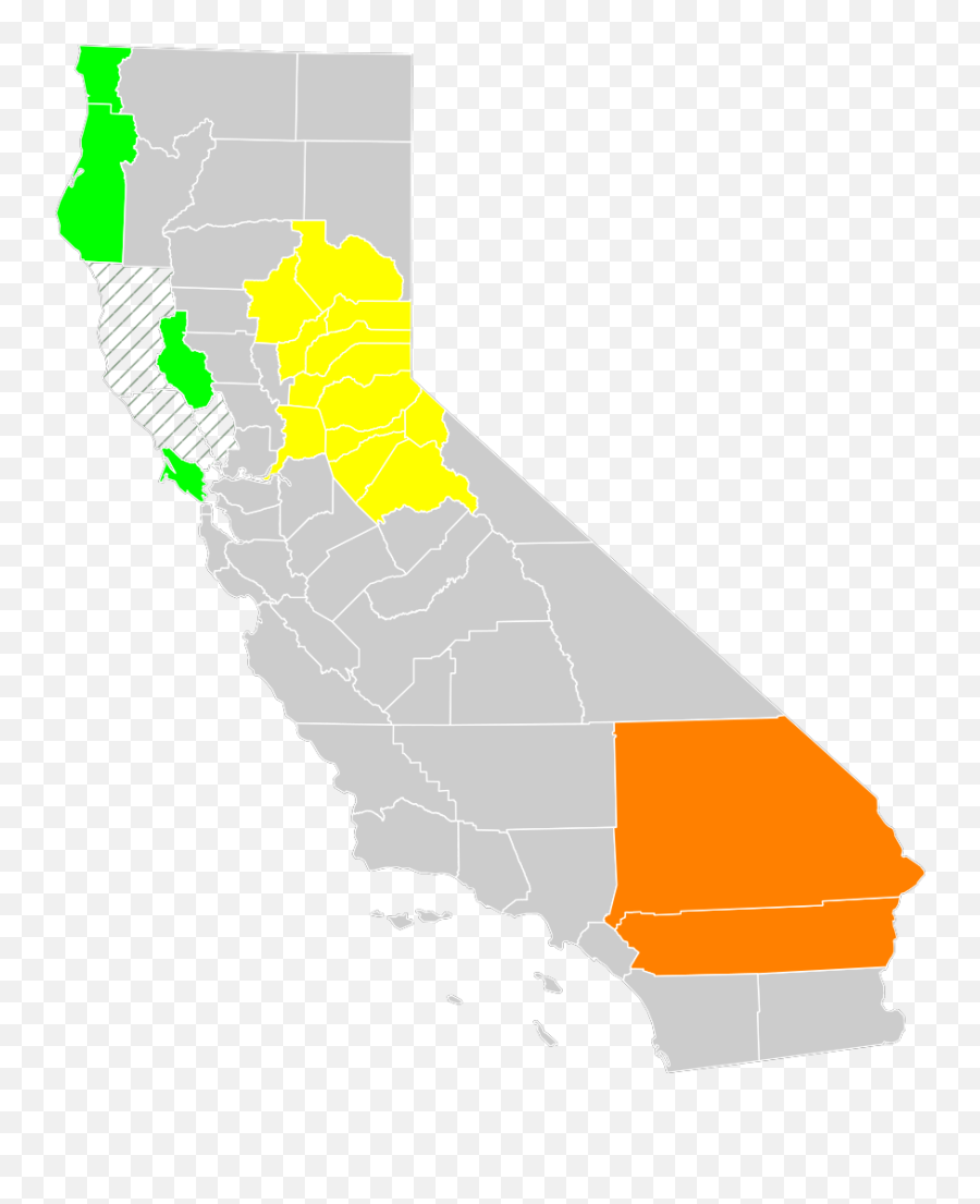 California Economic Region County Map Svg Clip Arts Download - Ca Gold Region Map Emoji,California Clipart