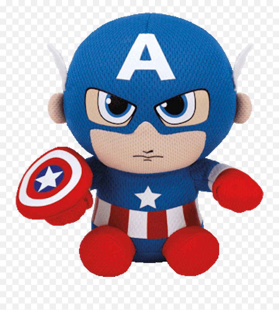 Shop Categories - Captain America Beanie Baby Clipart Full Ty Captain America Emoji,Captain America Clipart