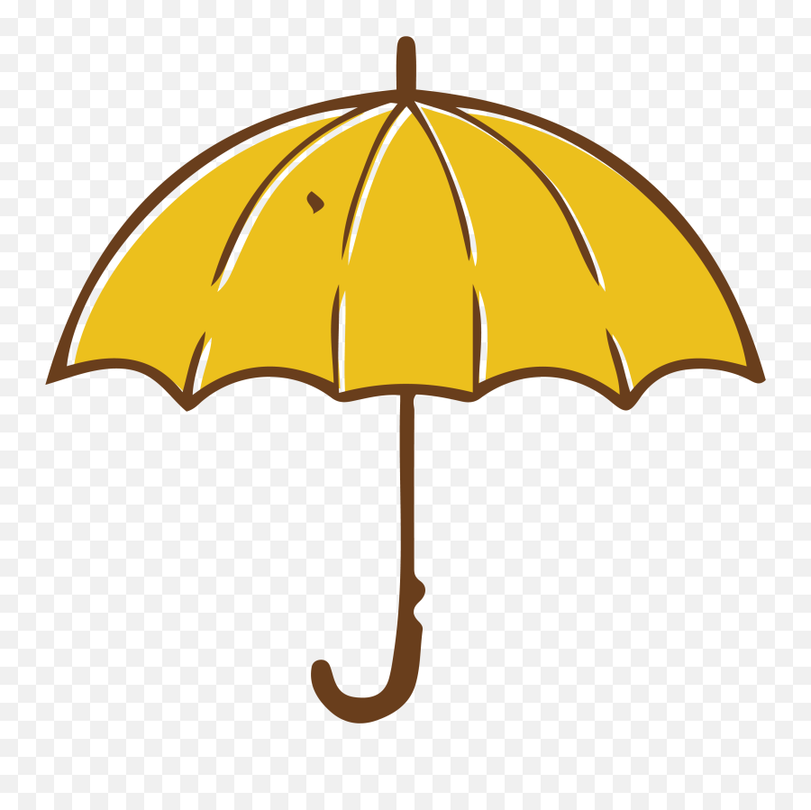 Umbrella Clipart Transparent Png Image - Yellow Umbrella Png Emoji,Library Clipart