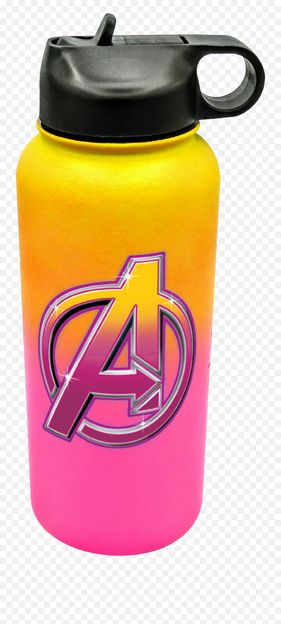 32 Oz Stainless Steel Ombre Bottle - Avengers Logo Emoji,Avengers Logo