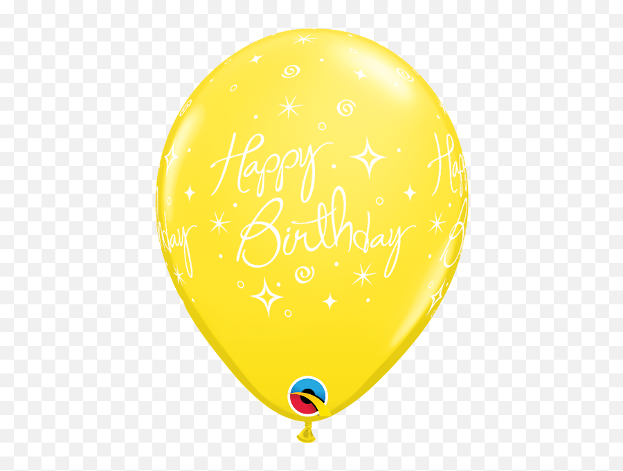 11 Birthday Elegant Sparkles U0026 Swirls Round Latex Balloons - Balloon Emoji,Transparent Balloons