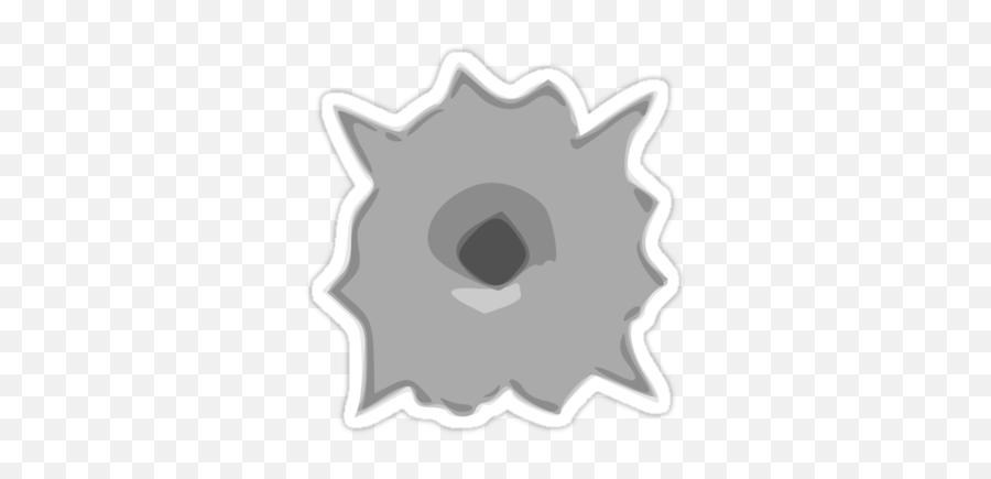 By Chillee Wilson Sticker - Transparent Cartoon Bullet Hole Emoji,Bullet Holes Png