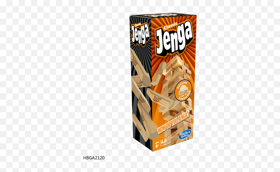 Games Classic Jenga Game From Hasbro Stacking Wooden Block Emoji,Jenga Png