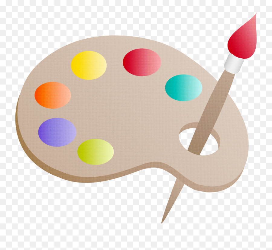 Drawing Painting Palette Clip Art - Transparent Paint Clip Art Emoji,Paint Clipart