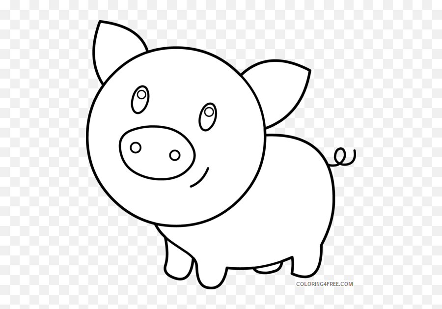 Pig Outline Coloring Pages Pig Outline Clipart Printable Emoji,Nutcracker Clipart Free