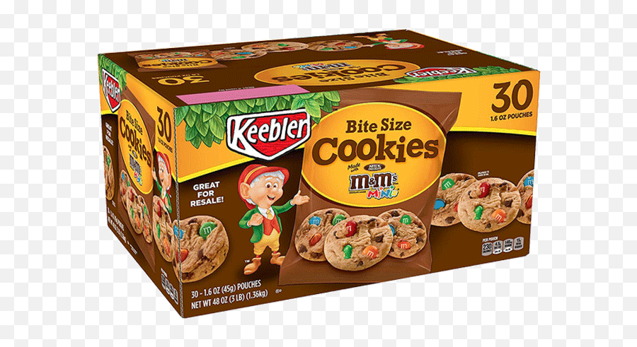 Keebler Bite Size Mu0026mu2019s Cookies 30 Ct U2013 16 Oz Emoji,Will Smith Meme Transparent