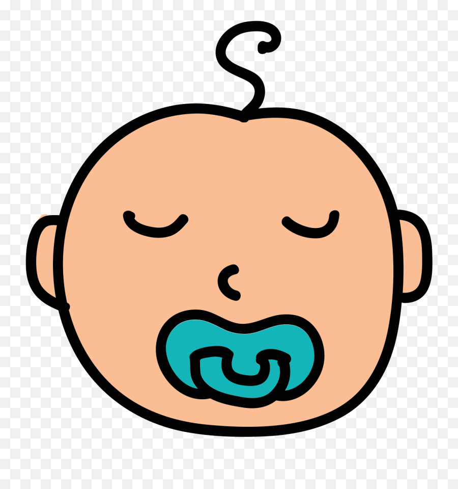 Sleeping Baby Icon - Baby Boy Transparent Icon Emoji,Pacifier Clipart