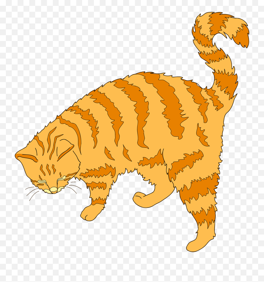 Ginger Cat Clipart Free Download Transparent Png Creazilla - Ginger Cat Clip Art Emoji,Cat Transparent Background