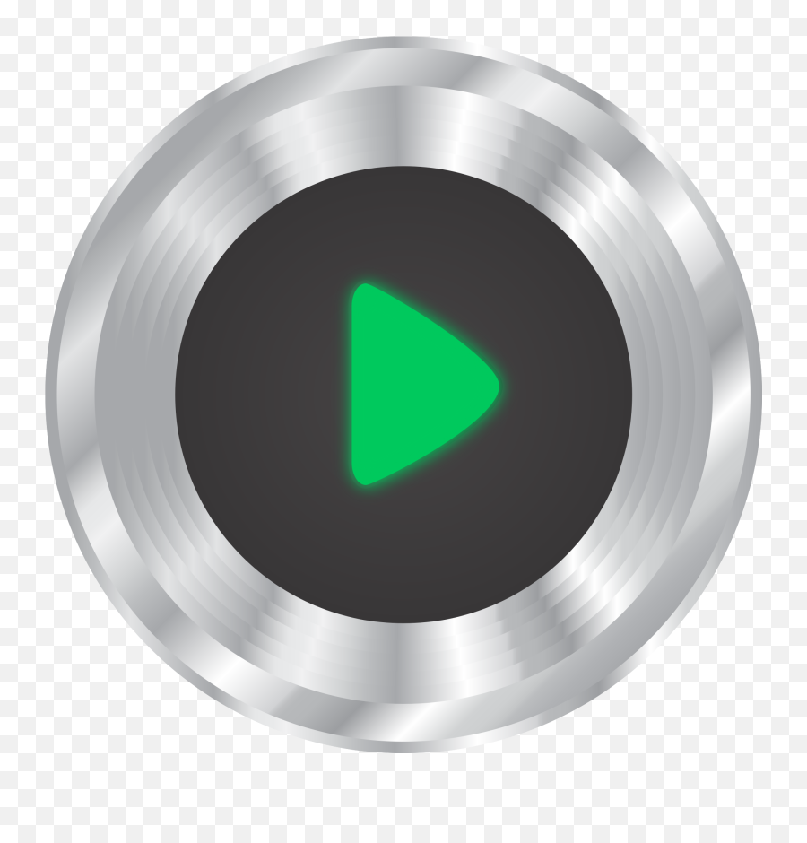Silver Music Button Play 1200445 Png - Knm Emoji,Play Png