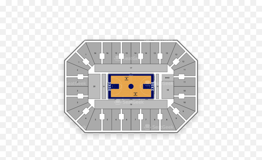 Cameron Indoor Stadium Seating Chart U0026 Map Seatgeek - Horizontal Emoji,Duke Blue Devils Logo