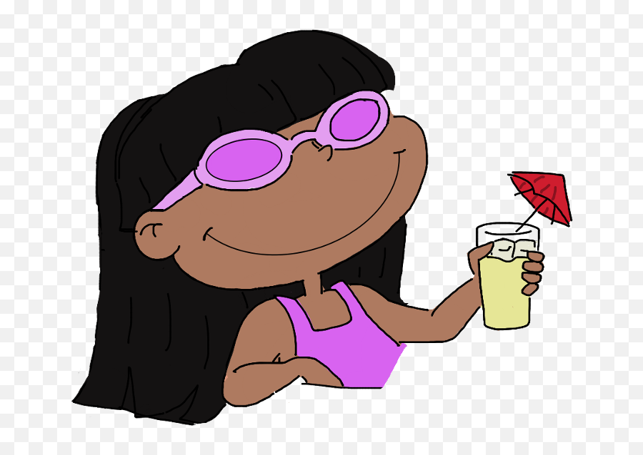 Cute - Cartoon Characters Aesthetic Pfp Brown Girl Emoji,Black Girl Clipart