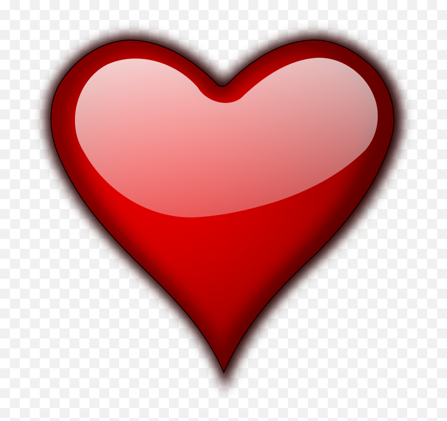 Free Red Heart Transparent Background - Valentine Hearts Transparent Emoji,Red Heart Transparent Background