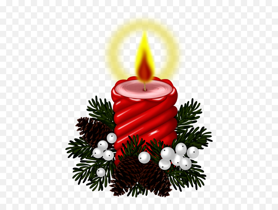 Bougiestubescandlesnoel - Christmas Day Emoji,Advent Wreath Clipart